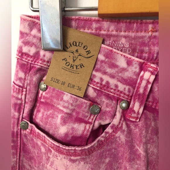 LIQUOR N POKER pink pencil jeans - Picture 3 of 5